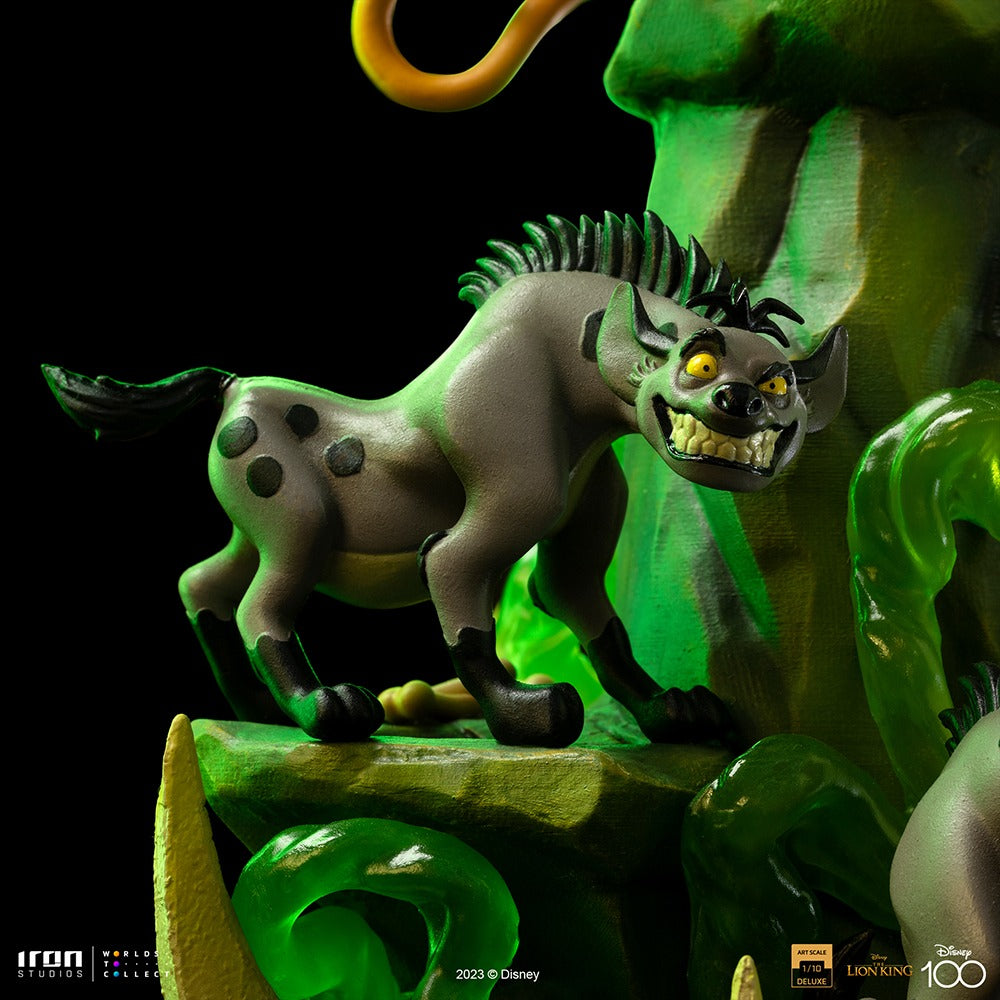 Estátua Scar Deluxe - Disney 100th - O Rei Leão - Art Scale 1/10 - Iron Studios