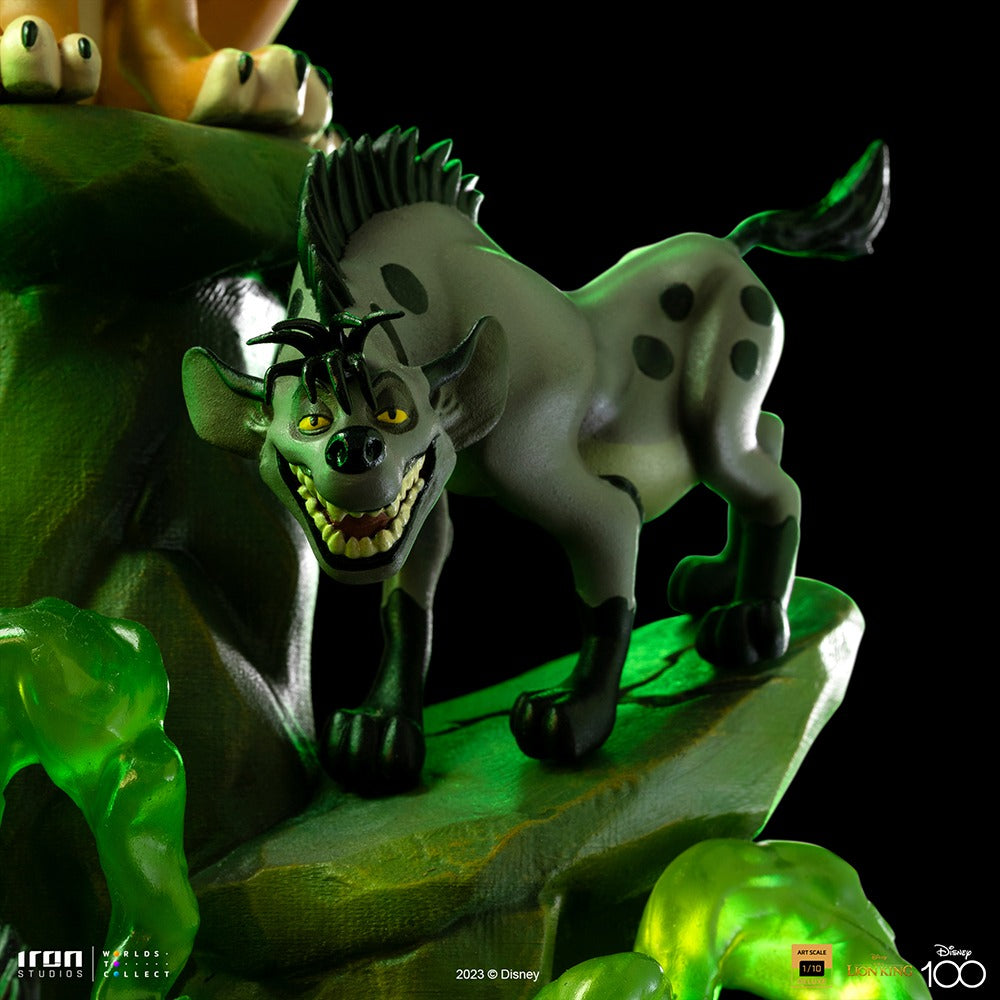 Estátua Scar Deluxe - Disney 100th - O Rei Leão - Art Scale 1/10 - Iron Studios