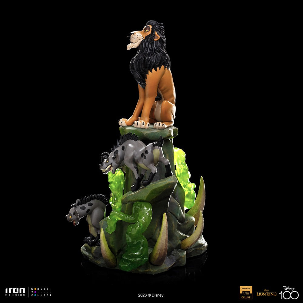 Estátua Scar Deluxe - Disney 100th - O Rei Leão - Art Scale 1/10 - Iron Studios