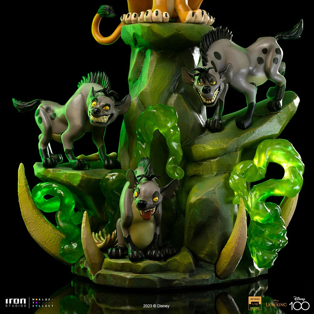 Estátua Scar Deluxe - Disney 100th - O Rei Leão - Art Scale 1/10 - Iron Studios