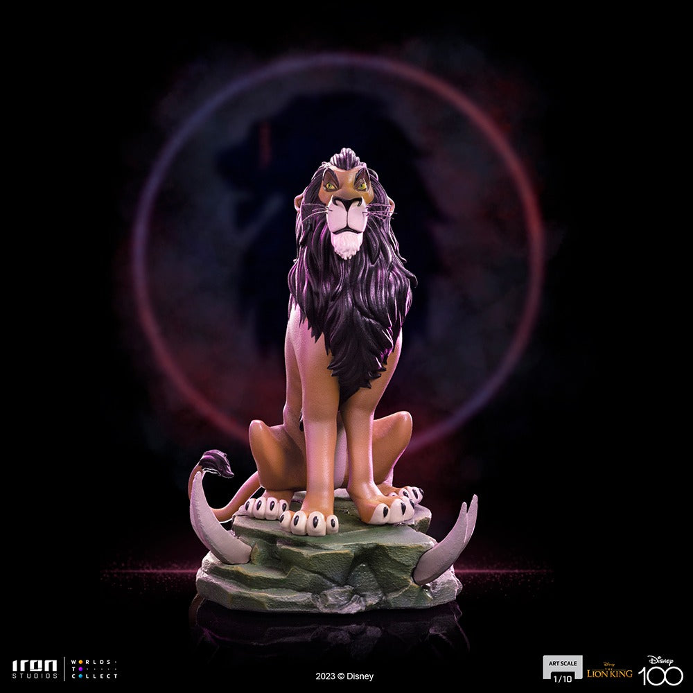 Estátua Scar - Disney 100th - O Rei Leão - Art Scale 1/10 - Iron Studios