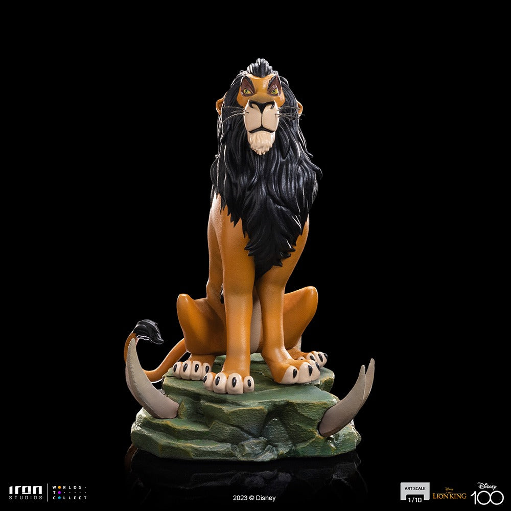 Estátua Scar - Disney 100th - O Rei Leão - Art Scale 1/10 - Iron Studios