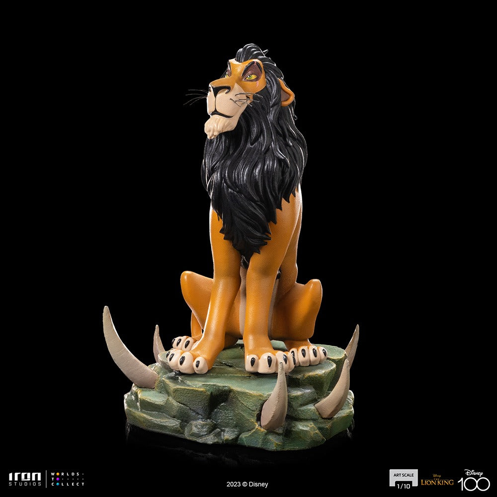 Estátua Scar - Disney 100th - O Rei Leão - Art Scale 1/10 - Iron Studios