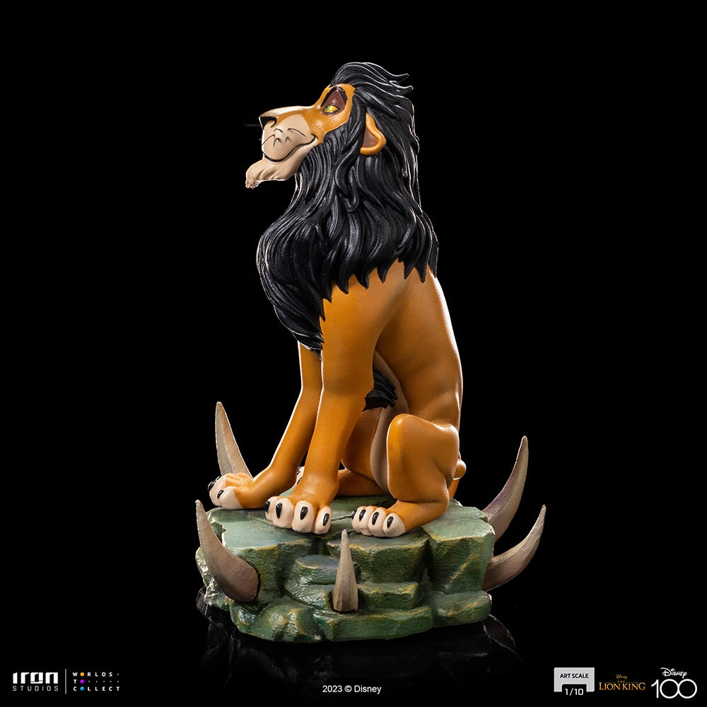 Estátua Scar - Disney 100th - O Rei Leão - Art Scale 1/10 - Iron Studios