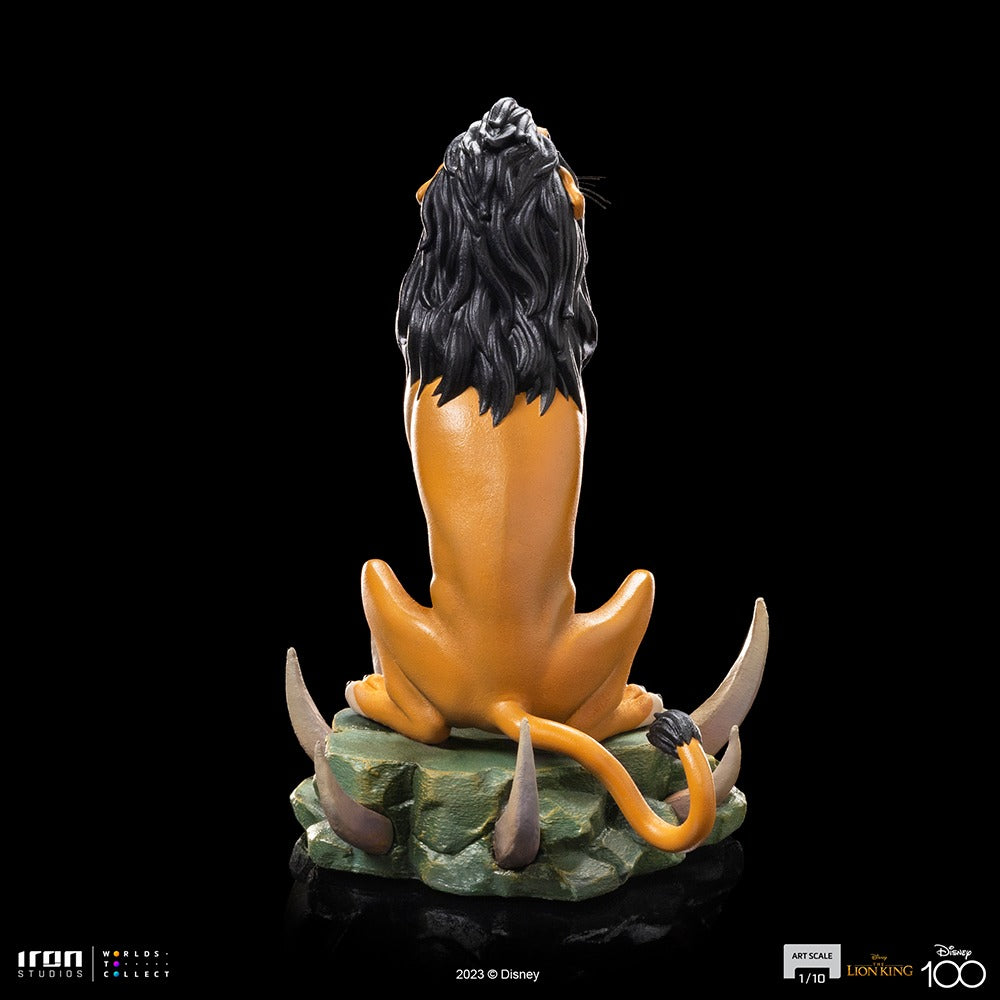 Estátua Scar - Disney 100th - O Rei Leão - Art Scale 1/10 - Iron Studios