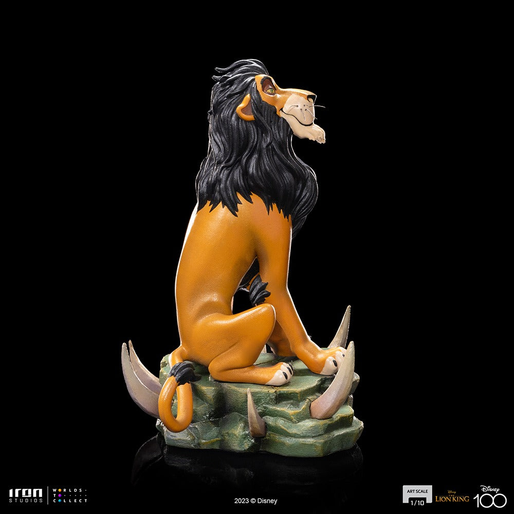 Estátua Scar - Disney 100th - O Rei Leão - Art Scale 1/10 - Iron Studios