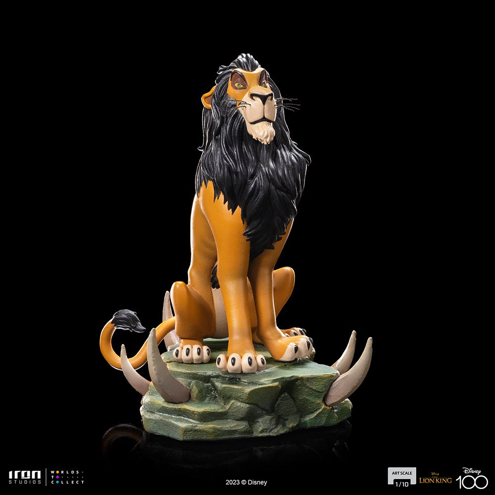 Estátua Scar - Disney 100th - O Rei Leão - Art Scale 1/10 - Iron Studios