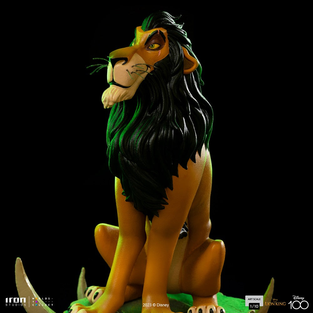 Estátua Scar - Disney 100th - O Rei Leão - Art Scale 1/10 - Iron Studios
