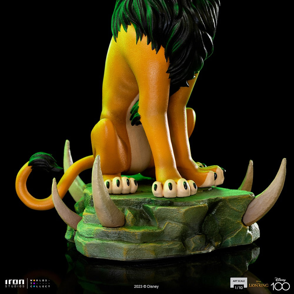 Estátua Scar - Disney 100th - O Rei Leão - Art Scale 1/10 - Iron Studios