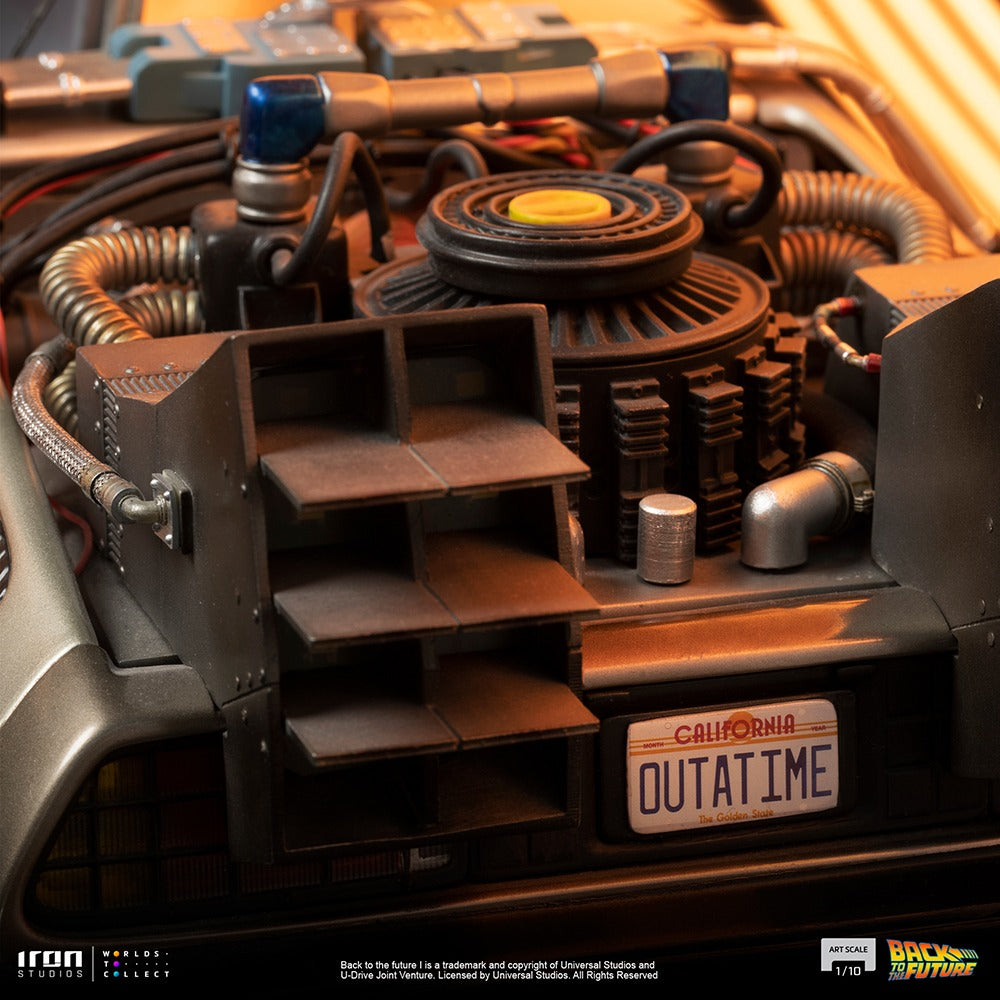 Estátua DeLorean - Back to the Future - Art Scale 1/10 - Iron Studios