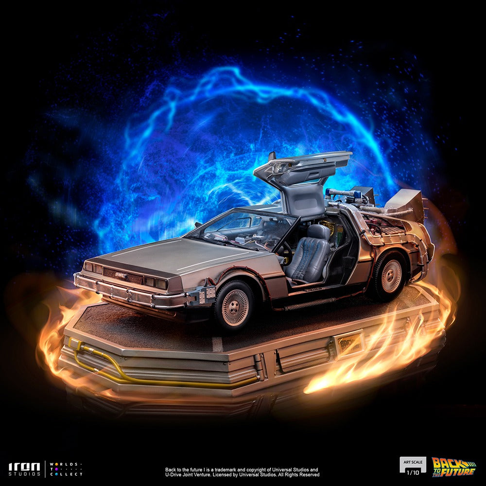 Estátua DeLorean - Back to the Future - Art Scale 1/10 - Iron Studios