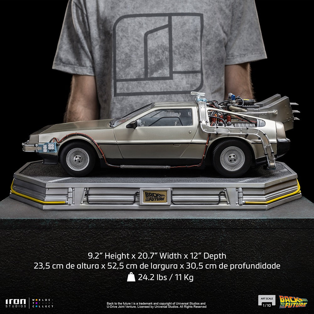 Estátua DeLorean - Back to the Future - Art Scale 1/10 - Iron Studios