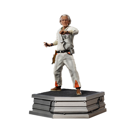 Estátua Doc Brown - Back to the Future - Art Scale 1/10 - Iron Studios