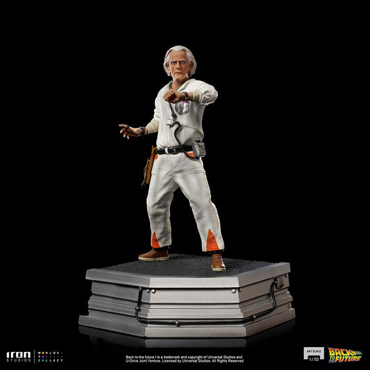 Estátua Doc Brown - Back to the Future - Art Scale 1/10 - Iron Studios