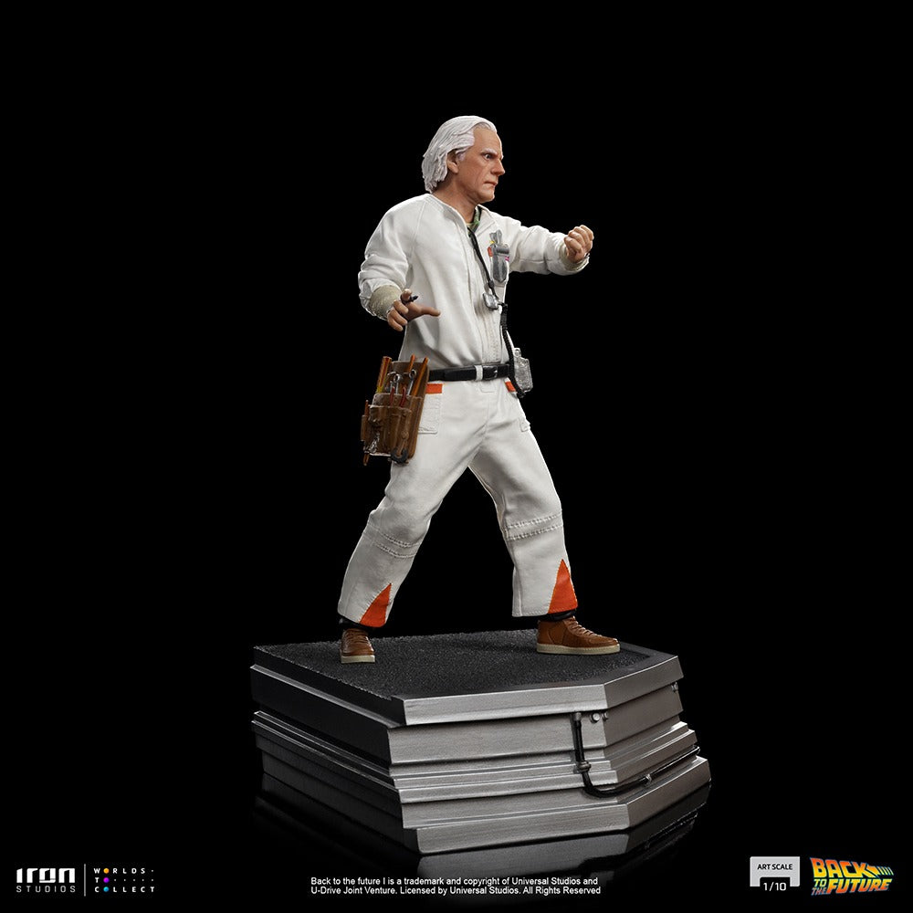 Estátua Doc Brown - Back to the Future - Art Scale 1/10 - Iron Studios