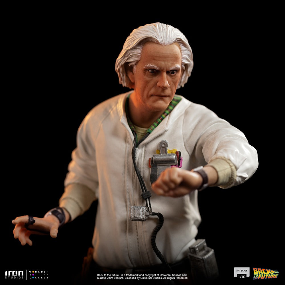 Estátua Doc Brown - Back to the Future - Art Scale 1/10 - Iron Studios