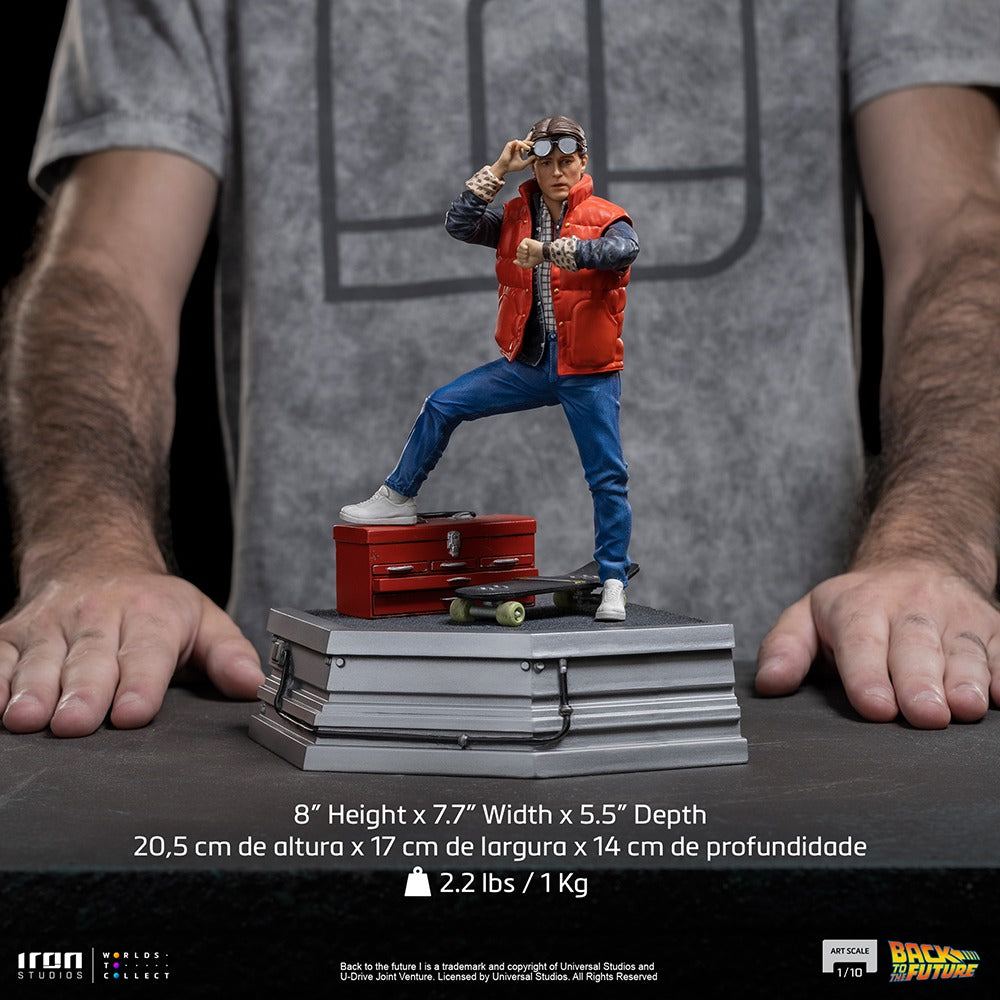 Estátua Marty McFly - Back to the Future - Art Scale 1/10 - Iron Studios