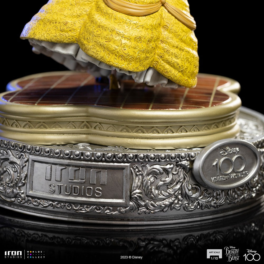 Estátua A Bela e a Fera 100 Anos Ver - Disney 100th - A Bela e a Fera - Art Scale 1/10 - Iron Studios
