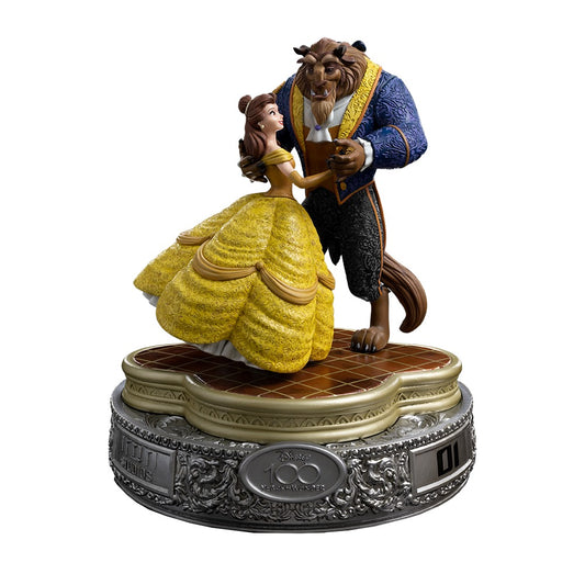 Estátua A Bela e a Fera 100 Anos Ver - Disney 100th - A Bela e a Fera - Art Scale 1/10 - Iron Studios
