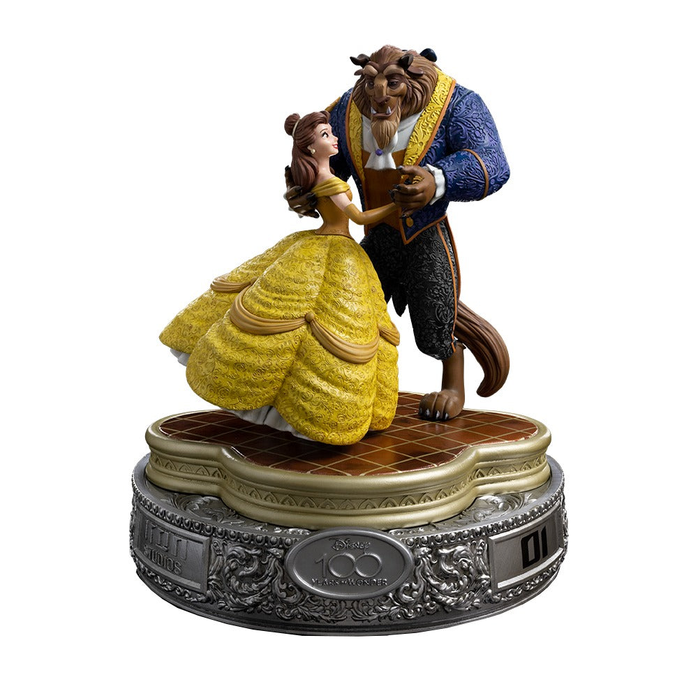 Estátua A Bela e a Fera 100 Anos Ver - Disney 100th - A Bela e a Fera - Art Scale 1/10 - Iron Studios