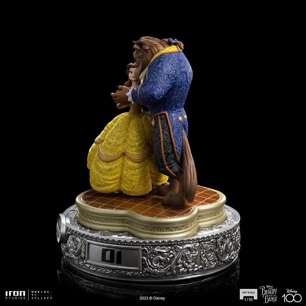 Estátua A Bela e a Fera 100 Anos Ver - Disney 100th - A Bela e a Fera - Art Scale 1/10 - Iron Studios
