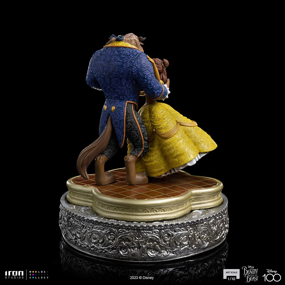 Estátua A Bela e a Fera 100 Anos Ver - Disney 100th - A Bela e a Fera - Art Scale 1/10 - Iron Studios