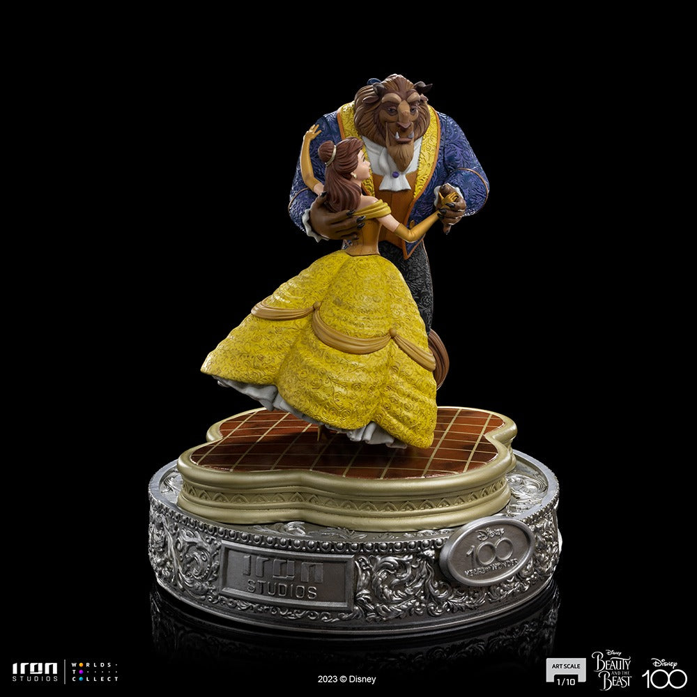 Estátua A Bela e a Fera 100 Anos Ver - Disney 100th - A Bela e a Fera - Art Scale 1/10 - Iron Studios