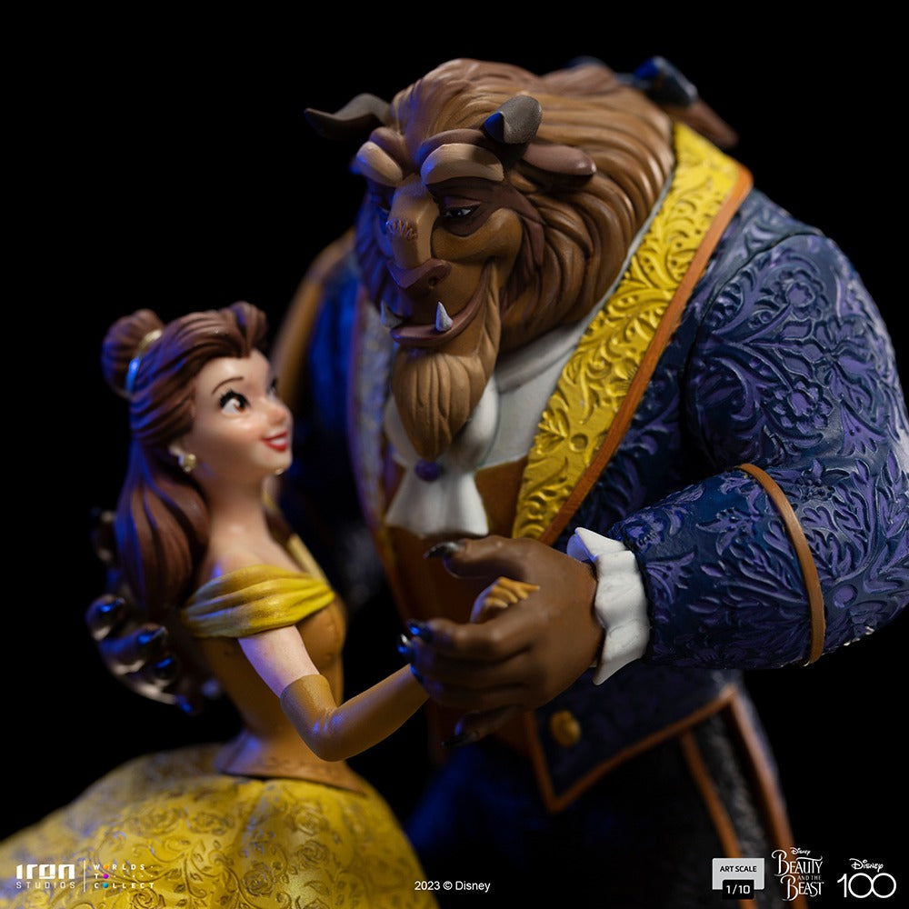 Estátua A Bela e a Fera 100 Anos Ver - Disney 100th - A Bela e a Fera - Art Scale 1/10 - Iron Studios