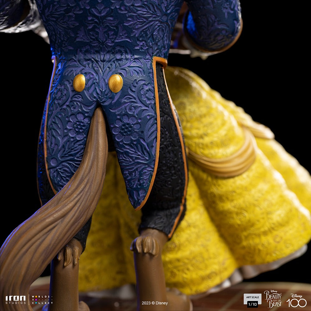Estátua A Bela e a Fera 100 Anos Ver - Disney 100th - A Bela e a Fera - Art Scale 1/10 - Iron Studios