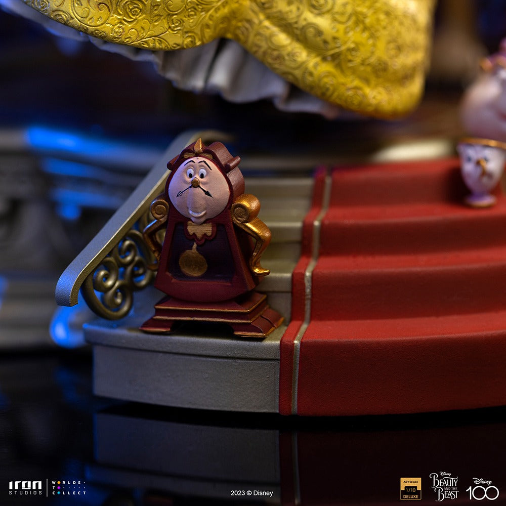 Estátua A Bela e a Fera Deluxe - Disney 100th - A Bela e a Fera - Art Scale 1/10 - Iron Studios