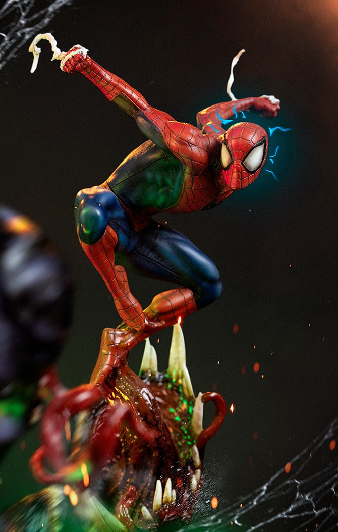 Estátua Homem Aranha Deluxe - Spider-man vs Villains - Art Scale 1