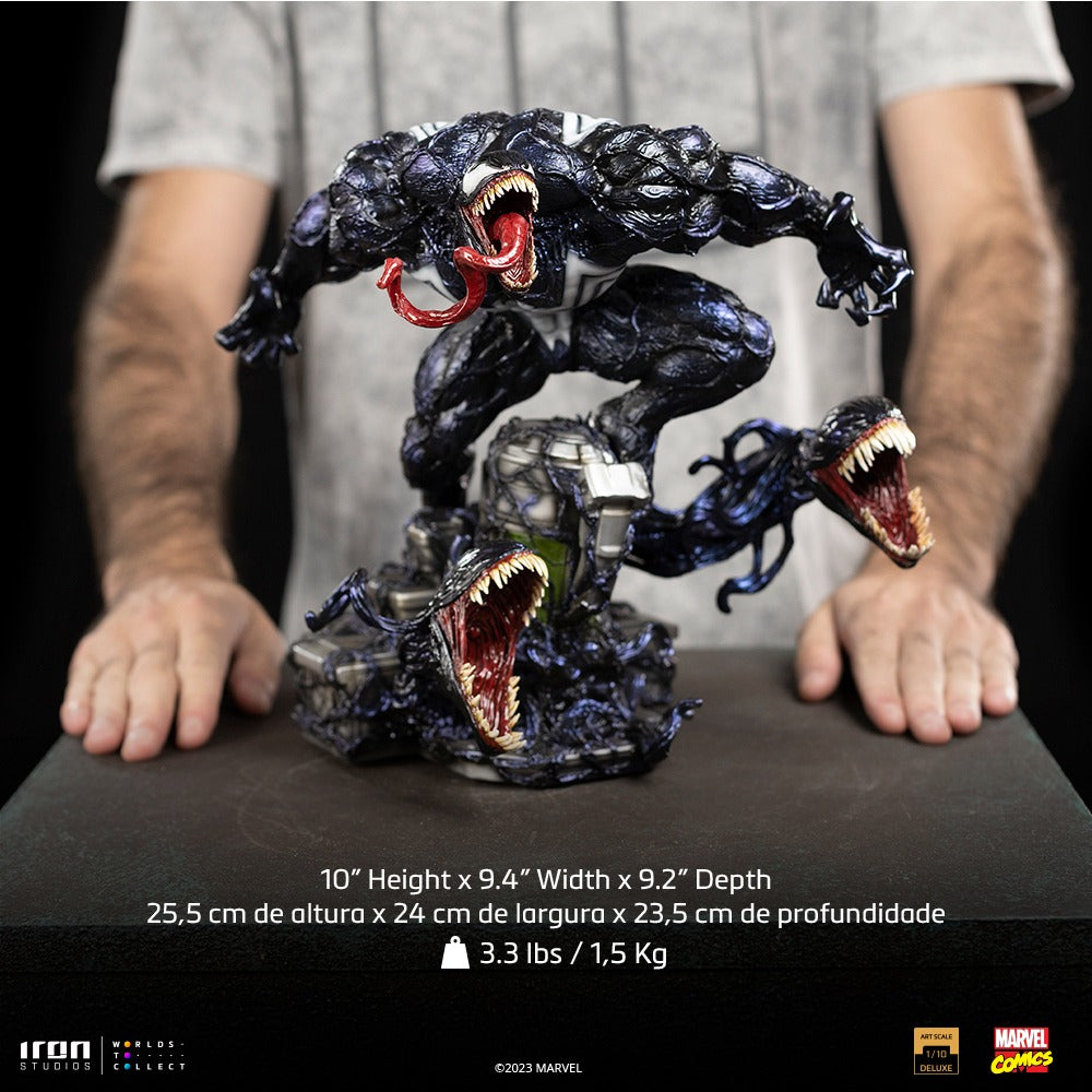Estátua Venom Deluxe - Spider-man vs Villains - Art Scale 1/10 - Iron Studios