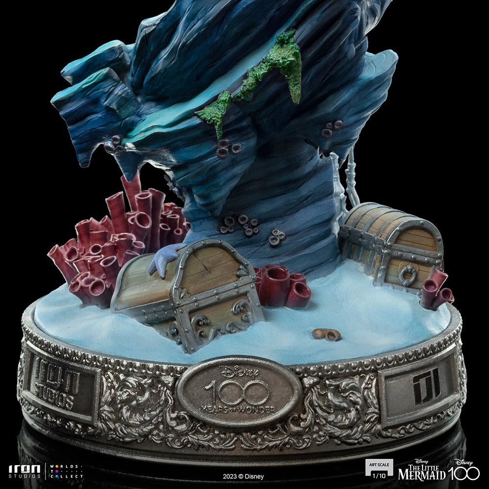 Estátua Pequena Sereia 100 Years Ver - Disney 100Th - Pequena Sereia - Art Scale 1/10 - Iron Studios