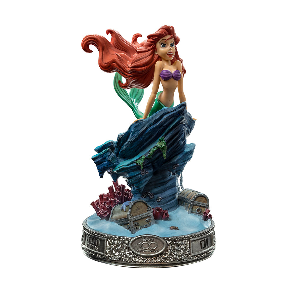 Estátua Pequena Sereia 100 Years Ver - Disney 100Th - Pequena Sereia - Art Scale 1/10 - Iron Studios