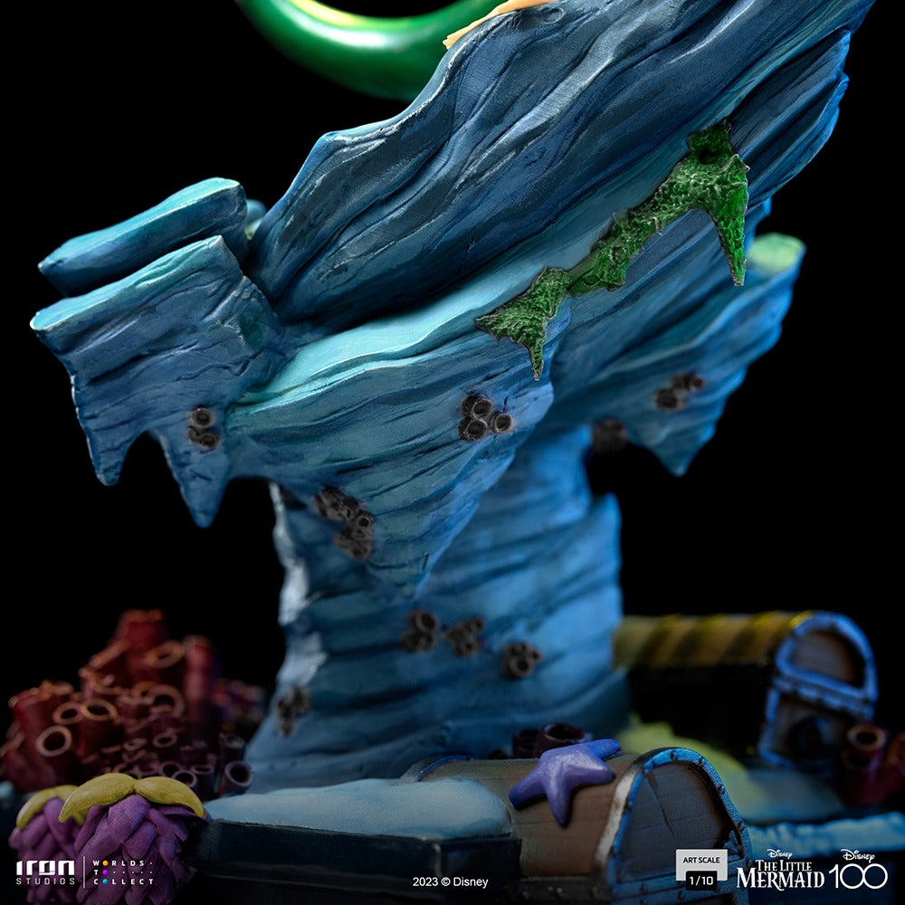 Estátua Pequena Sereia 100 Years Ver - Disney 100Th - Pequena Sereia - Art Scale 1/10 - Iron Studios