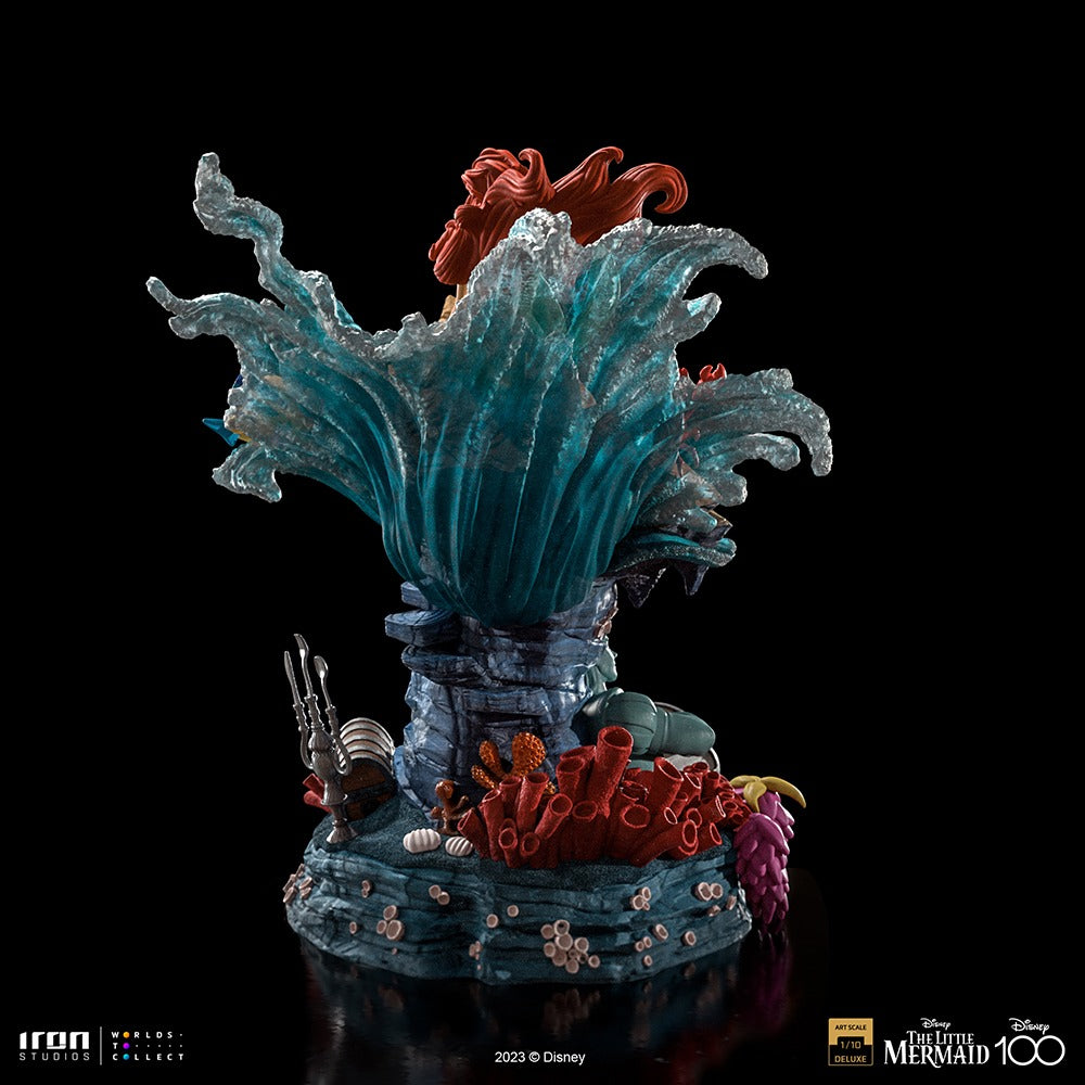 Estátua Pequena Sereia Deluxe - Disney 100Th - Pequena Sereia - Art Scale 1/10 - Iron Studios