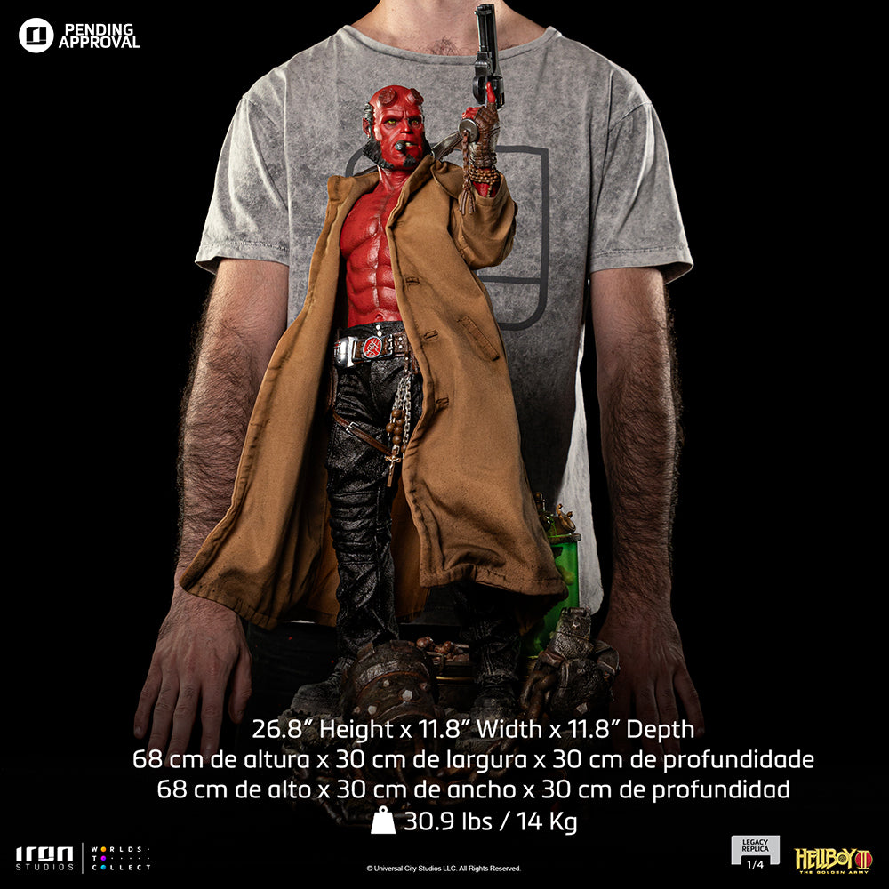 Estátua Hellboy - Hellboy The Golden Army - Legacy Replica 1/4 - Iron Studios