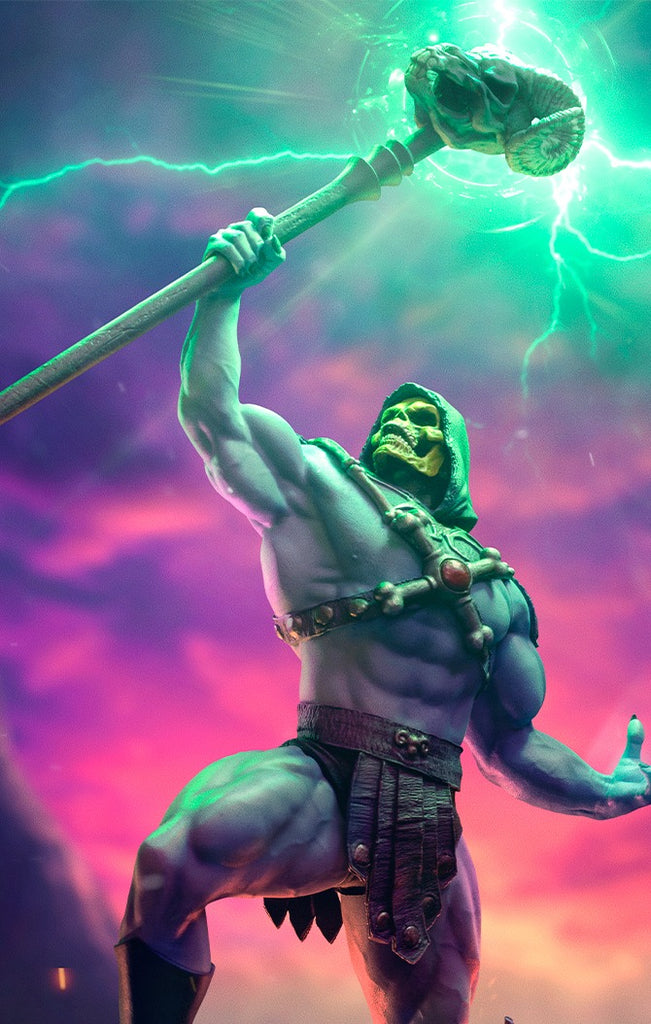 Estátua Esqueleto - He-man e os Mestres do Universo - BDS Art Scale 1/10 - Iron Studios