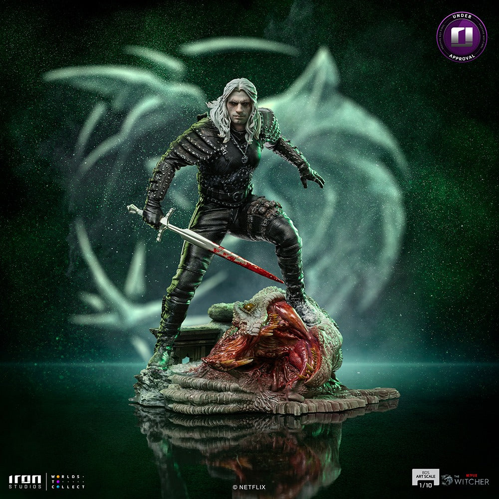 Estátua Geralt of Rivia - The Witcher Netflix - BDS Art Scale - Iron Studios