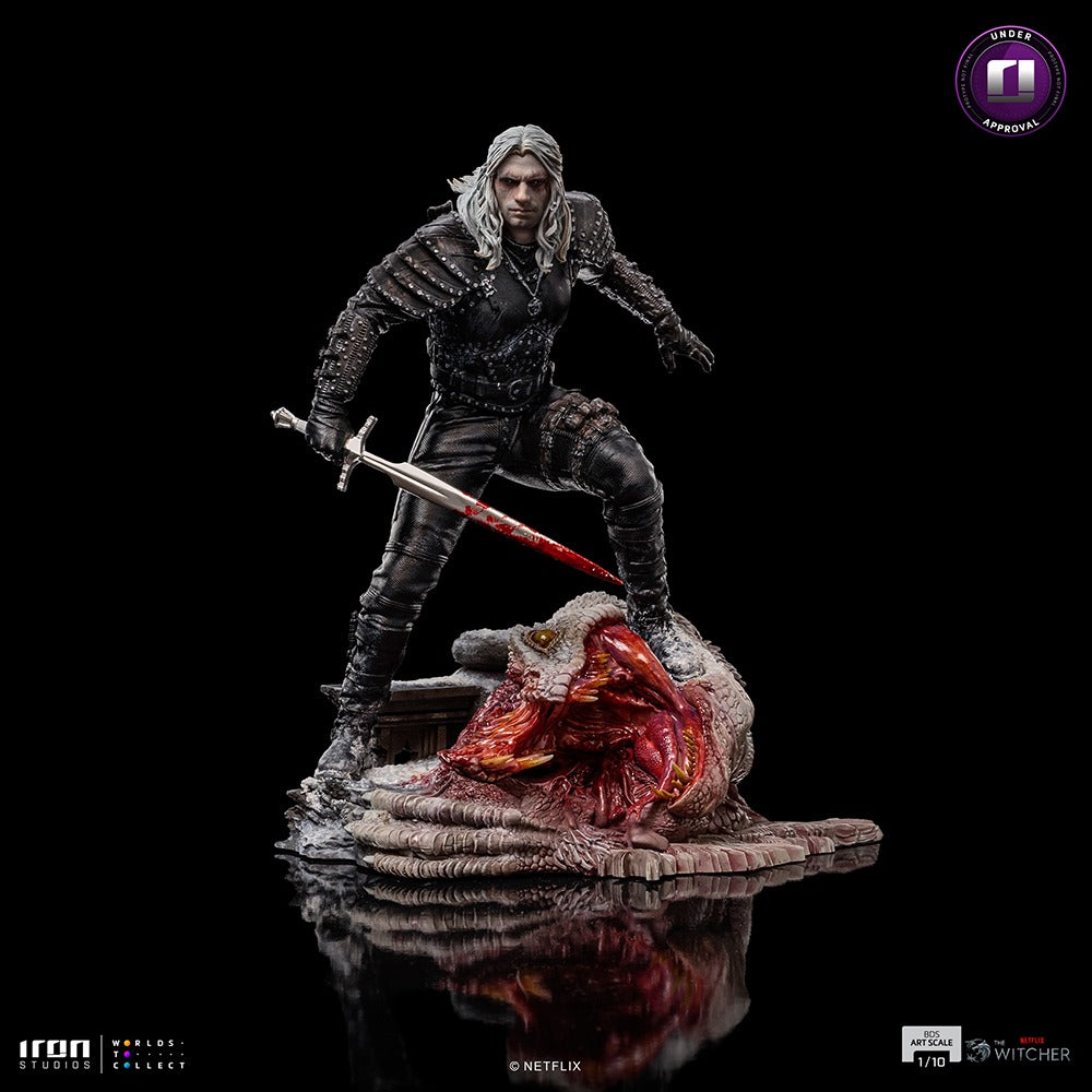 Estátua Geralt of Rivia - The Witcher Netflix - BDS Art Scale - Iron Studios