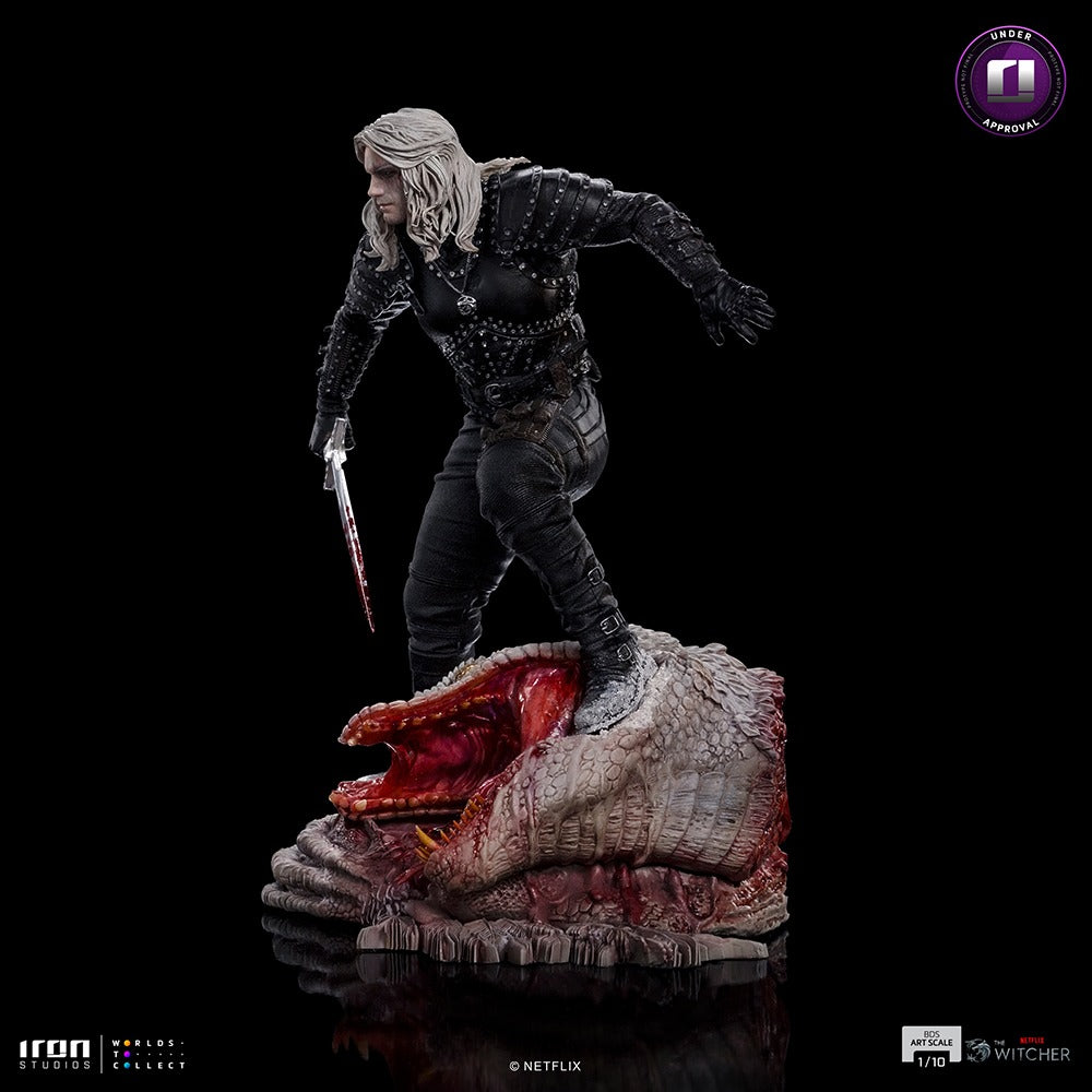 Estátua Geralt of Rivia - The Witcher Netflix - BDS Art Scale - Iron Studios