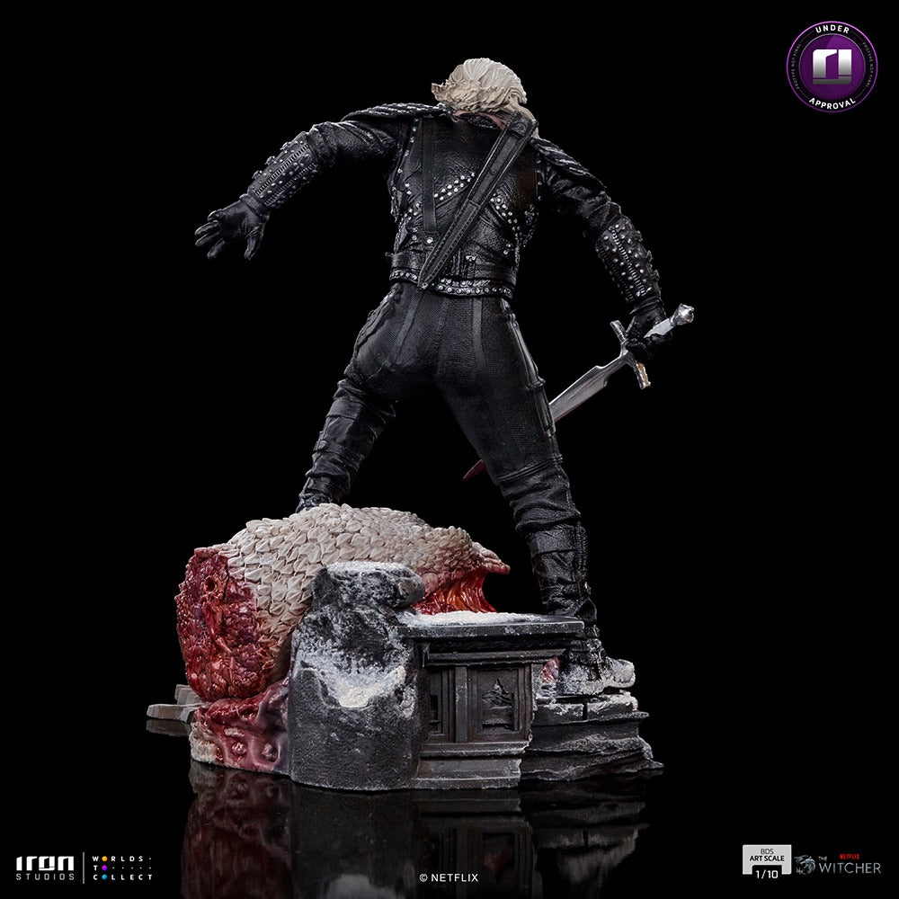 Estátua Geralt of Rivia - The Witcher Netflix - BDS Art Scale - Iron Studios
