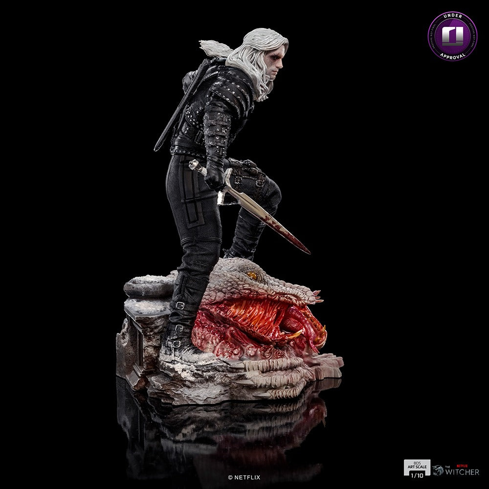 Estátua Geralt of Rivia - The Witcher Netflix - BDS Art Scale - Iron Studios