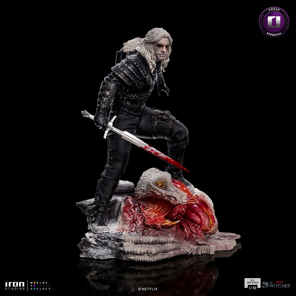 Estátua Geralt of Rivia - The Witcher Netflix - BDS Art Scale - Iron Studios