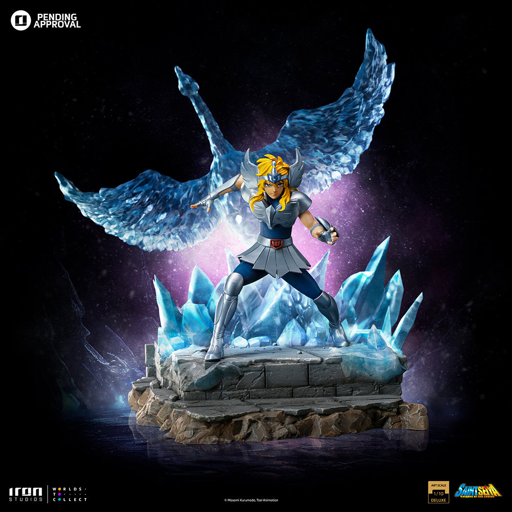 Estátua Hyoga de Cisne - Os Cavaleiros do Zodíaco - Art Scale 1/10 - Iron Studios