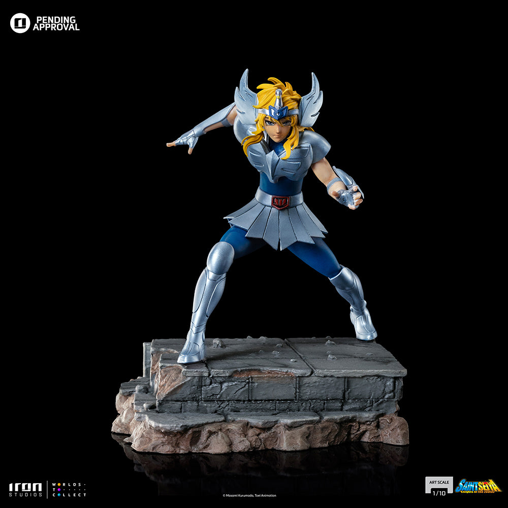 Estátua Hyoga de Cisne - Os Cavaleiros do Zodíaco - Art Scale 1/10 - Iron Studios