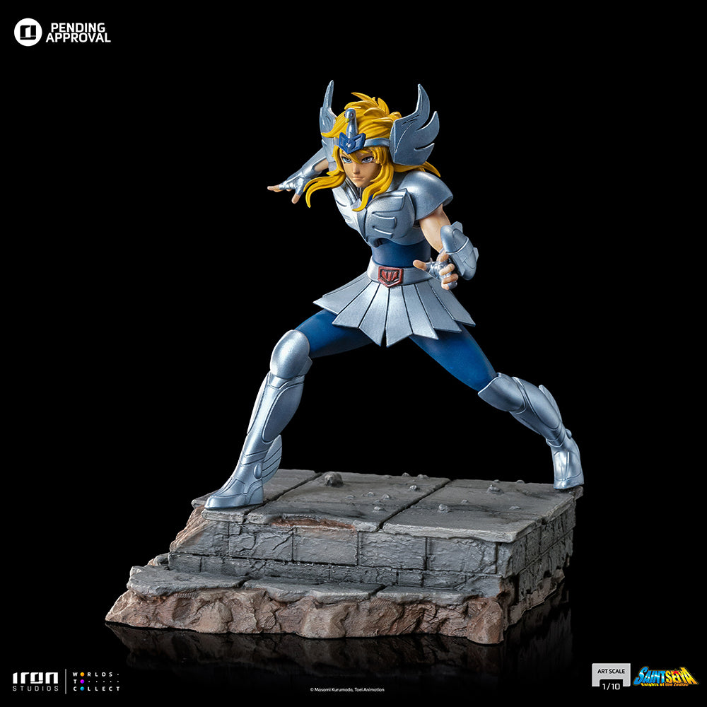 Estátua Hyoga de Cisne - Os Cavaleiros do Zodíaco - Art Scale 1/10 - Iron Studios