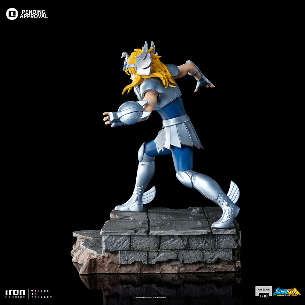 Estátua Hyoga de Cisne - Os Cavaleiros do Zodíaco - Art Scale 1/10 - Iron Studios