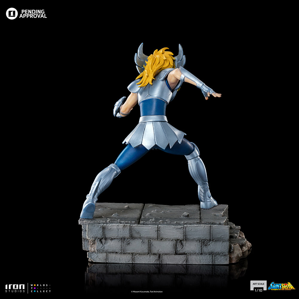 Estátua Hyoga de Cisne - Os Cavaleiros do Zodíaco - Art Scale 1/10 - Iron Studios