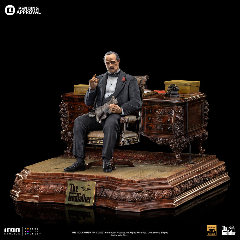 Estátua Don Vito Corleone Deluxe - O Poderoso Chefão - Art Scale 1/10 - Iron Studios